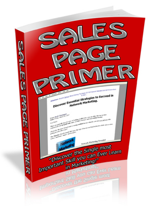 Product picture *NEW!* Sales Page Primer - PRIVATE LABEL RIGHTS | A Step by 