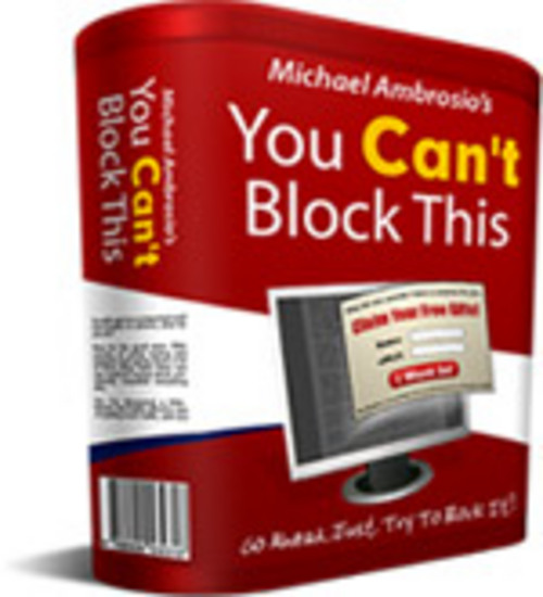 Product picture *NEW!* *Totaly* You Cant Block This! - Powerful Popup Softwa