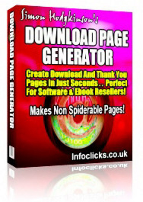 Product picture *New* Download Page Generator 698 With MRR.