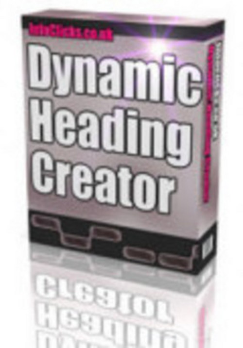 Product picture *new*Dynamic Heading Creator Script-Website Promotion Tools 